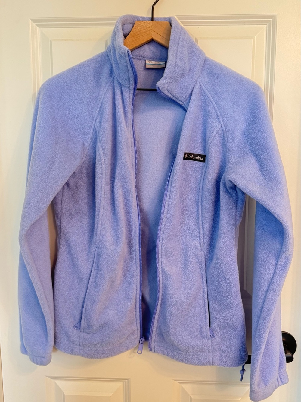 Columbia Light Periwinkle Zip Up Fleece Jacket - Columbia Sportswear